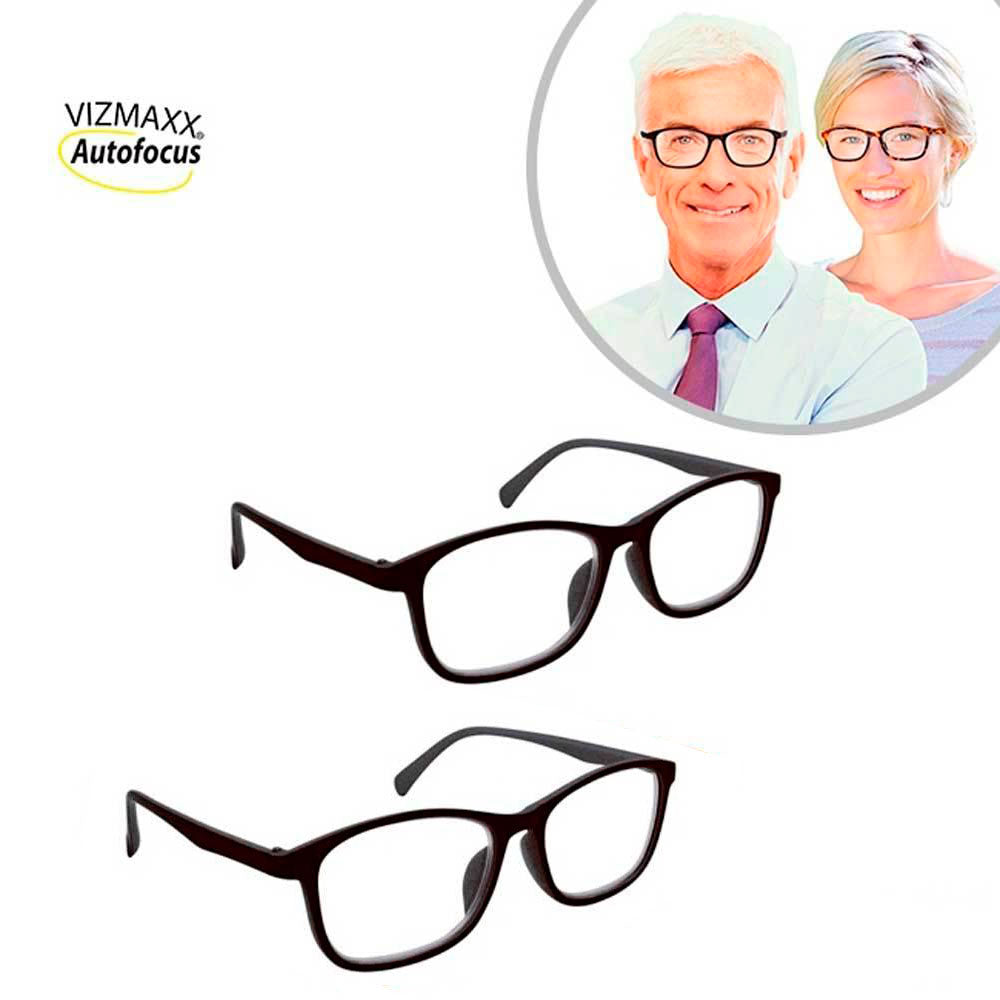 disfraz seguro amortiguar Autofocus 2x1 (negras) - Gafas de lectura